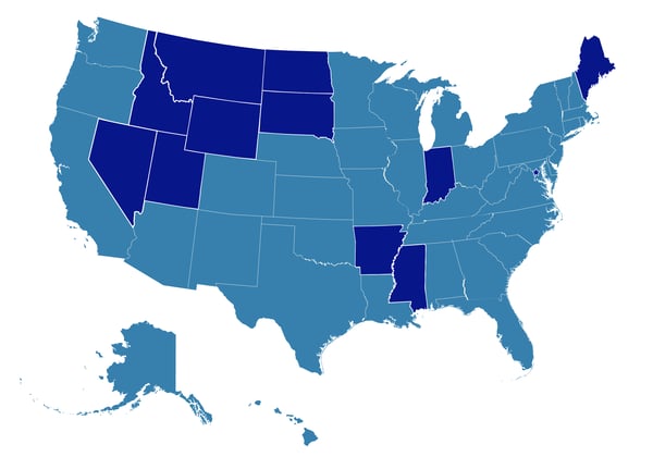 U.S. States That Have Adopted MoRAA (as of September 2018)