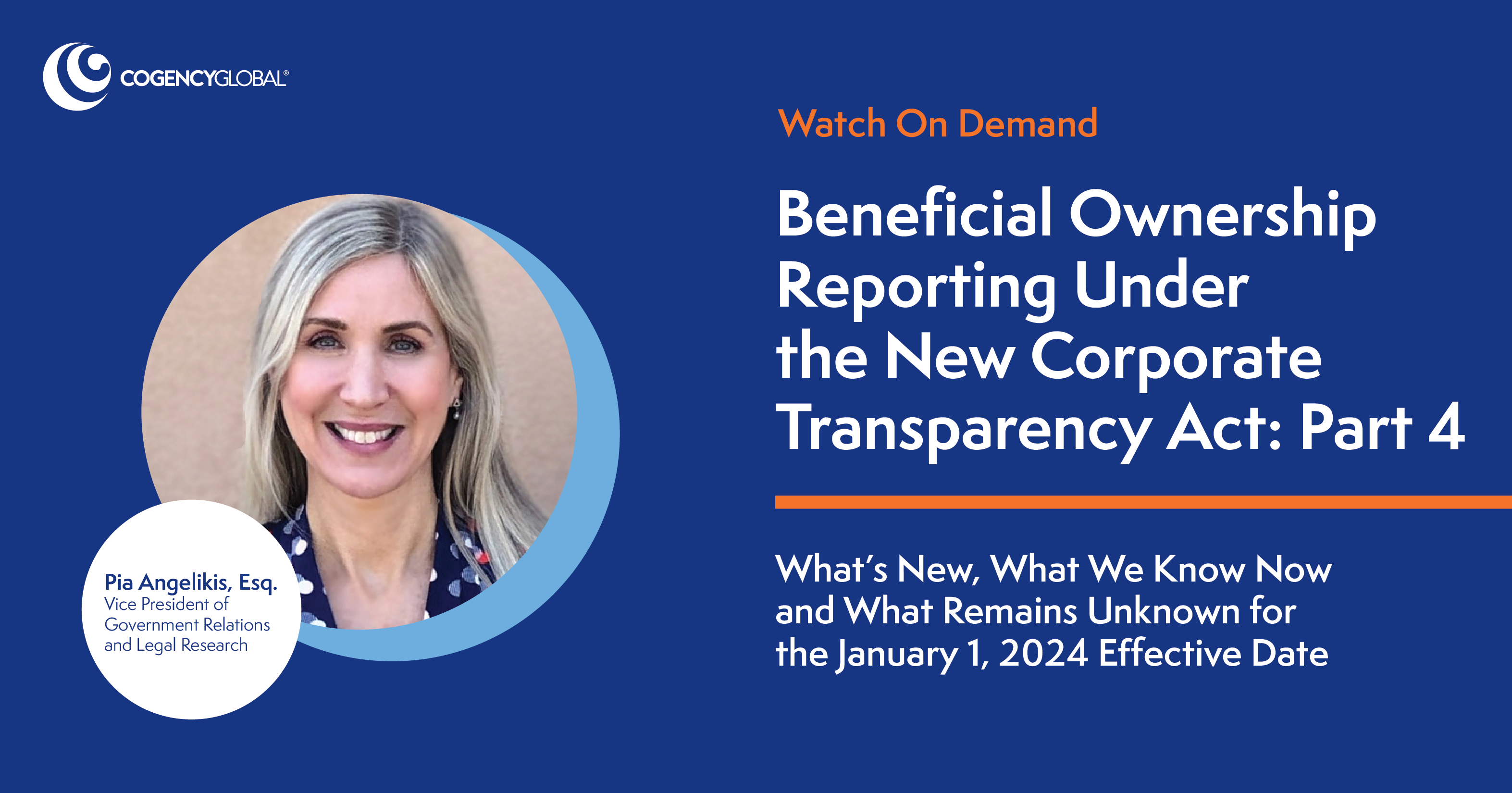 Available On Demand: Beneficial Ownership REPORTING Under the New CTA ...