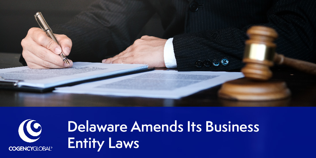 Delaware Amends Its Business Entity Laws
