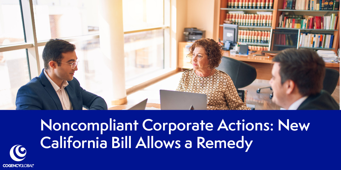 California Allows for Ratification and Validation Procedures for Noncompliant Corporate Actions