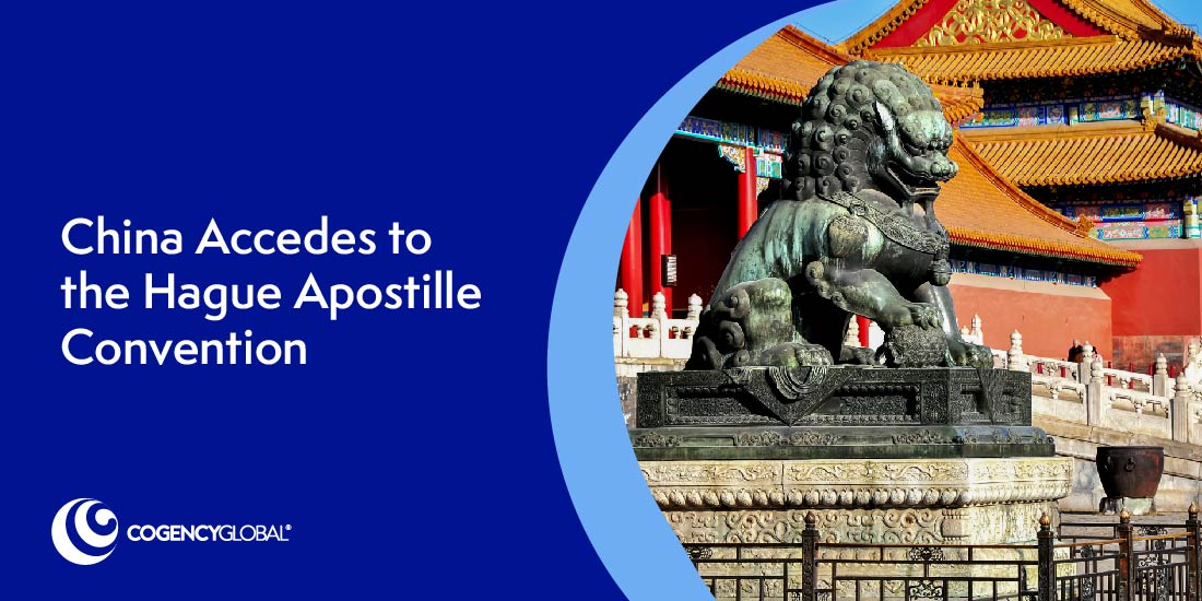 China Accedes to the Hague Apostille Convention