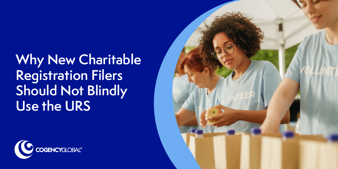 Why New Charitable Registration Filers Should Not Blindly Use the URS